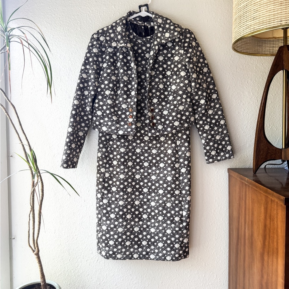 Polka Dot Jacket and Dress Set